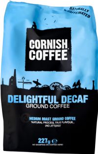 CORNISH Coffee - Delightful Decaf Ground Coffee 227g (5060322531243)