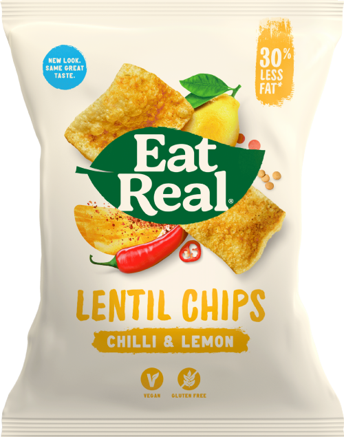 EAT REAL Lentil Chips - Chilli & Lemon 40g