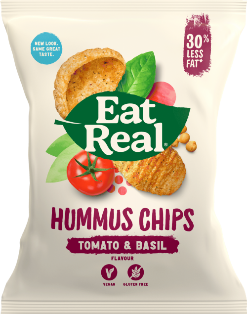 EAT REAL Hummus Chips - Tomato & Basil 45g