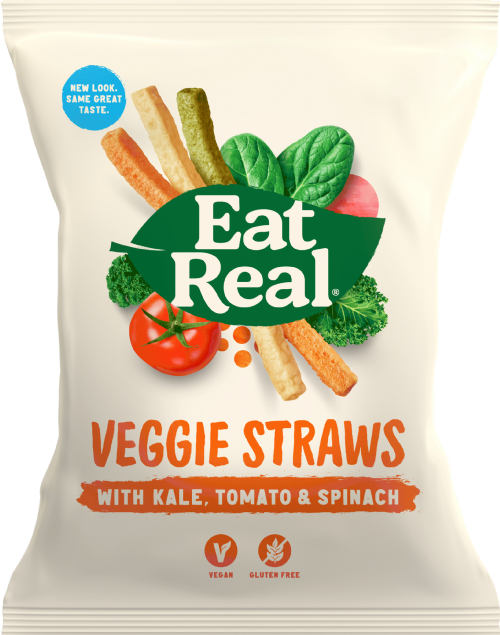 EAT REAL Veggie Straws - Kale, Tomato & Spinach 45g