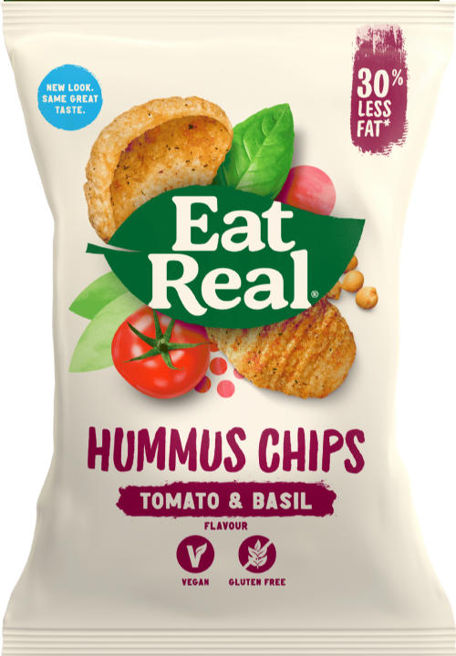 EAT REAL Hummus Chips - Tomato & Basil 135g
