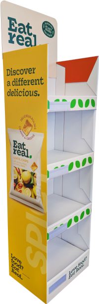 EAT REAL Floor Standing Display Unit