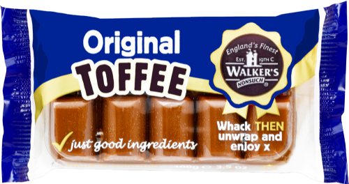 WALKER'S NONSUCH Original Creamy Toffee - Bar 100g