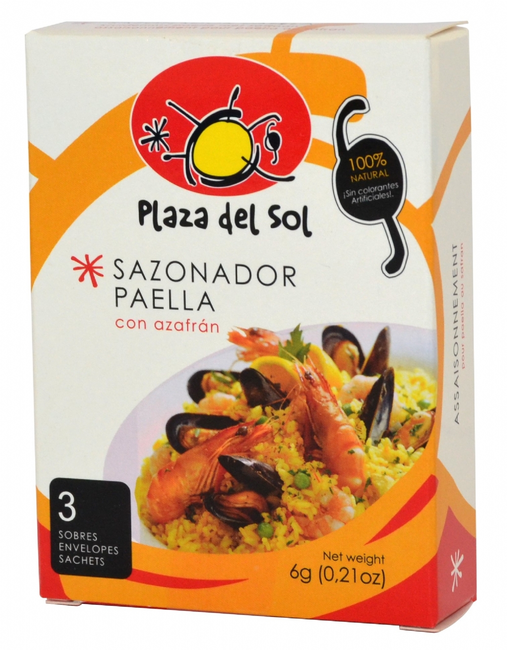 PLAZA DEL SOL Paella Seasoning with Saffron 6g (8429874214078)