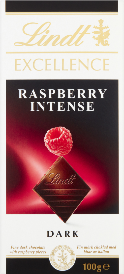 LINDT Excellence Dark Raspberry Intense Bar 100g