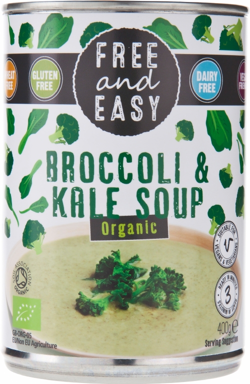 FREE AND EASY Organic Broccoli & Kale Soup 400g