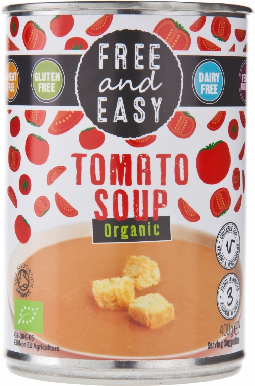 FREE AND EASY Organic Tomato Soup 400g