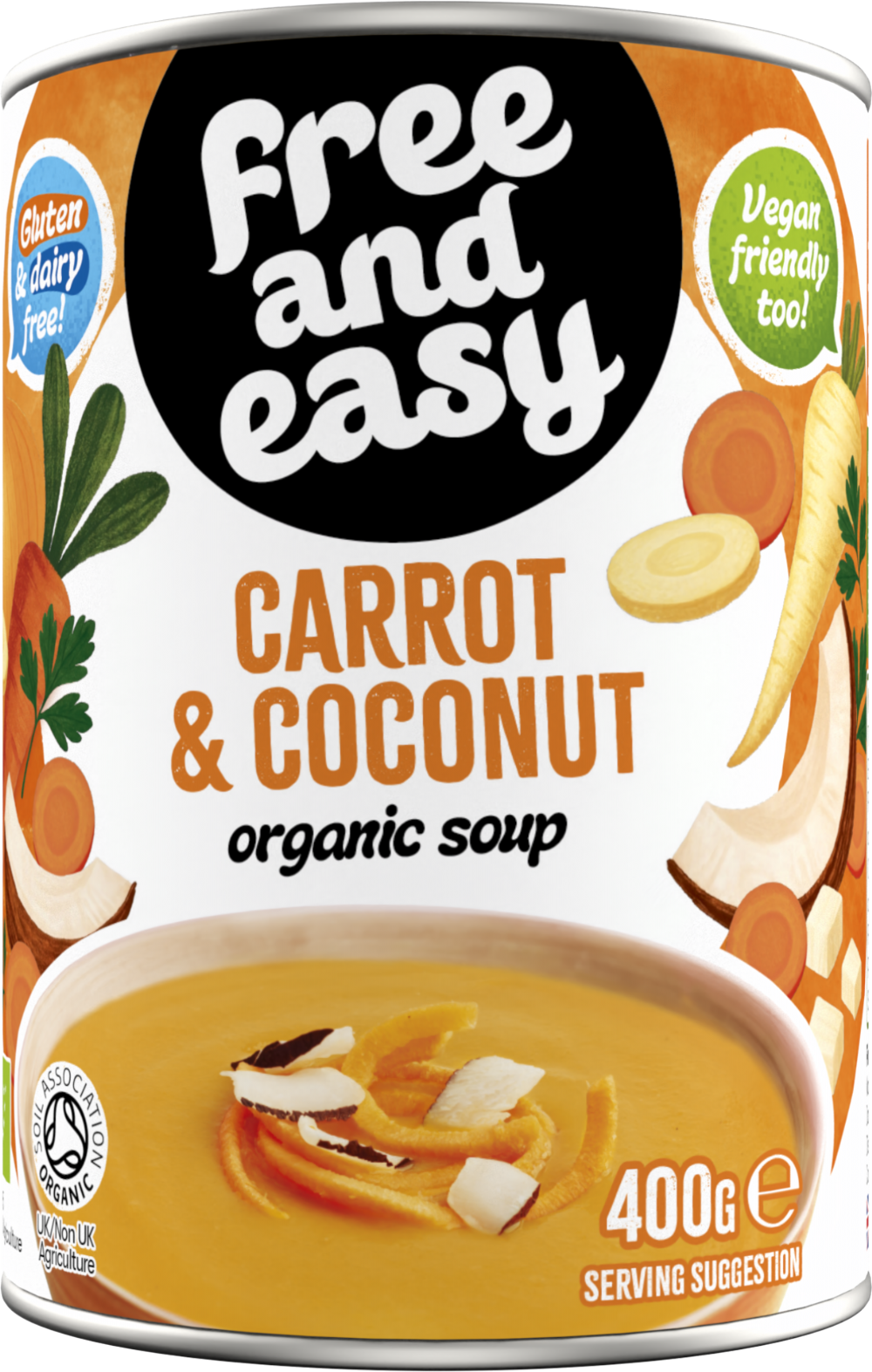 FREE AND EASY Carrot & Coconut Soup 400g