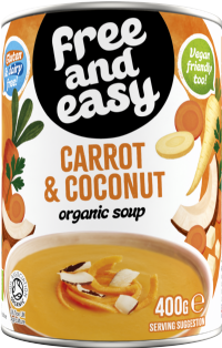 FREE AND EASY Carrot & Coconut Soup 400g