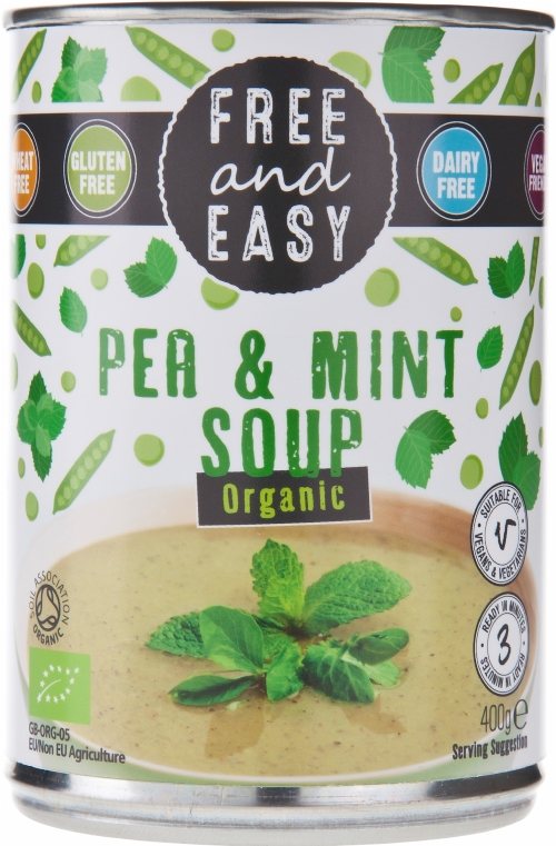 FREE AND EASY Organic Pea & Mint Soup 400g