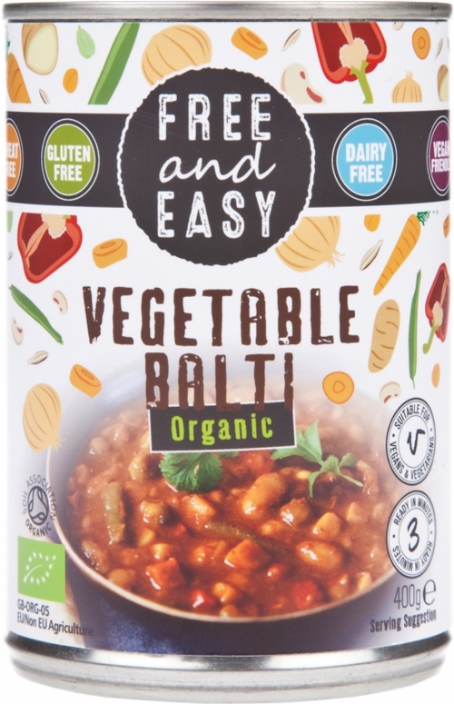 FREE AND EASY Organic Vegetable Balti 400g