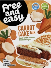 FREE AND EASY Carrot Cake Mix 350g