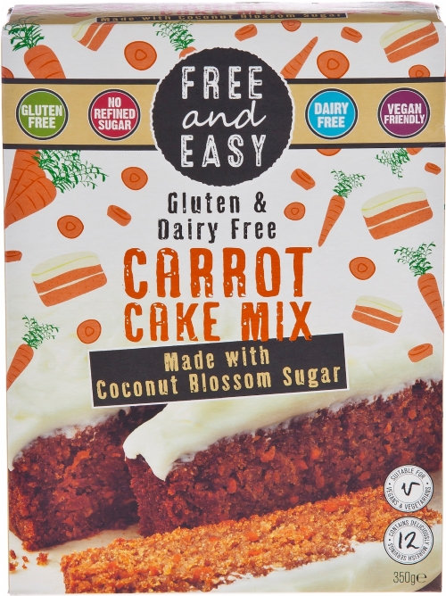 FREE AND EASY Carrot Cake Mix 350g