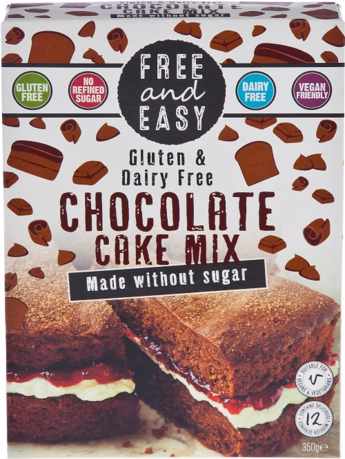 FREE AND EASY Chocolate Cake Mix 350g