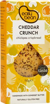 EASY BEAN Cheddar Crunch - Chickpea Crispbread 110g (5060165540365)