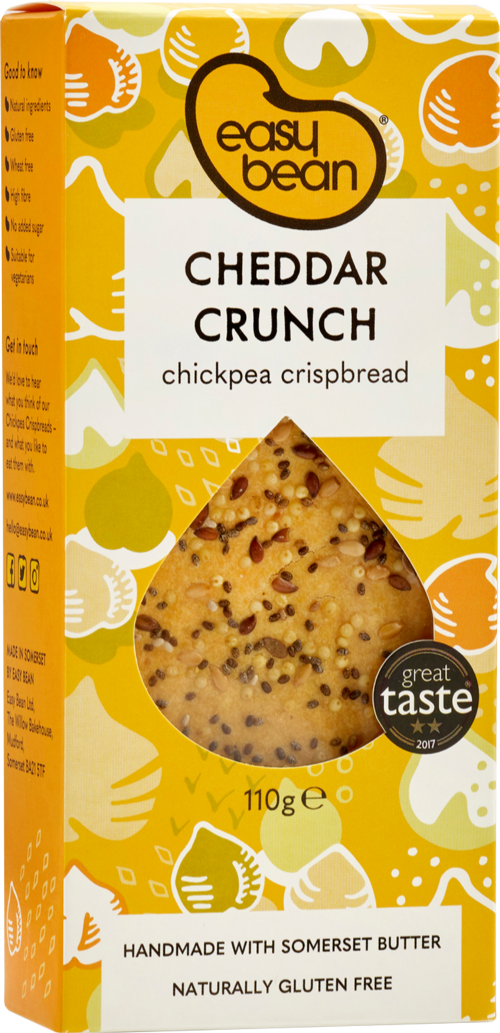 EASY BEAN Cheddar Crunch - Chickpea Crispbread 110g