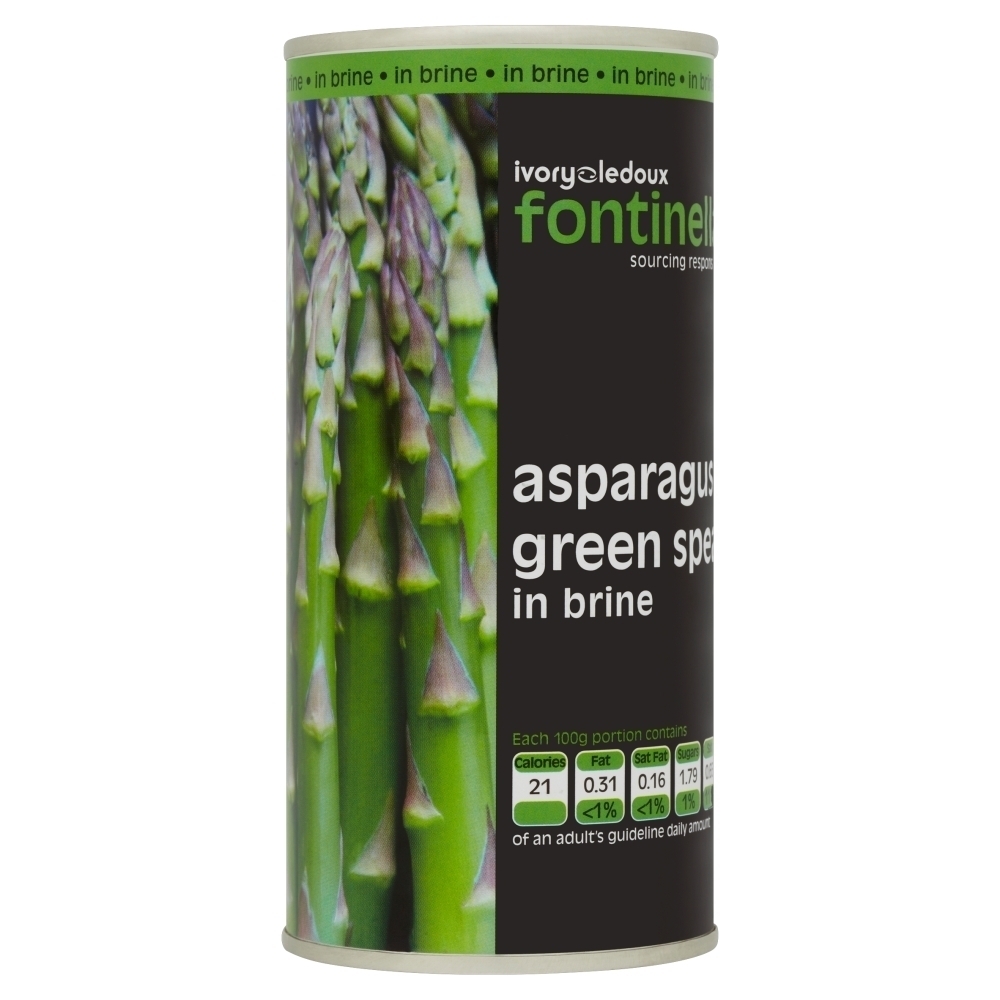 FONTINELLA Asparagus - Green Spears in Brine 425g (5021006007058)