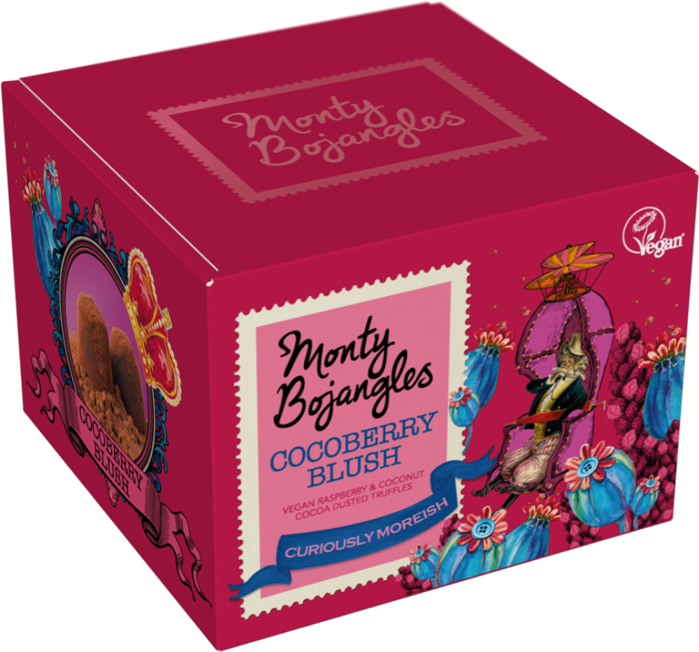 Holleys Fine Foods MONTY BOJANGLES Cocoberry Blush Cocoa Dusted
