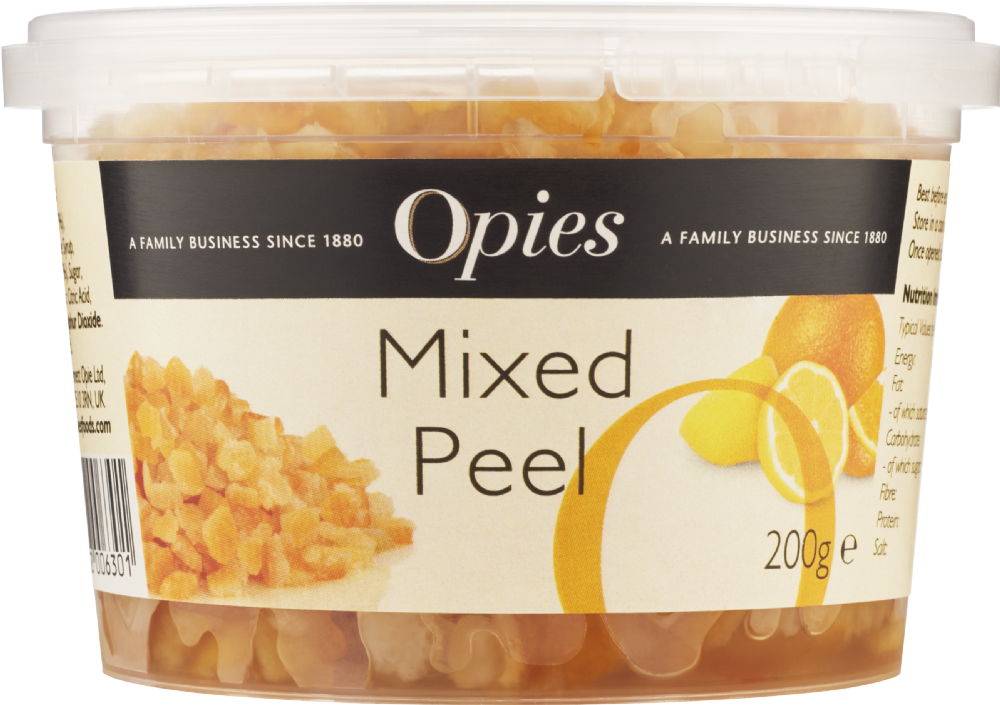 Holleys Fine Foods  OPIES Mixed Peel 200g