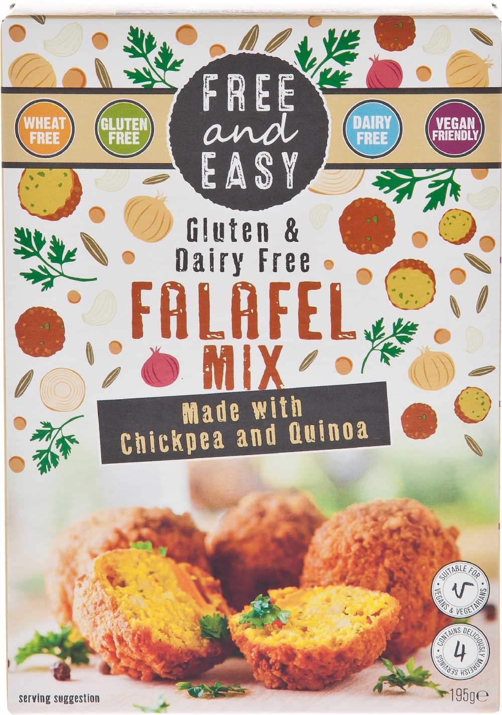 FREE AND EASY Falafel Mix 195g (5015285811741)