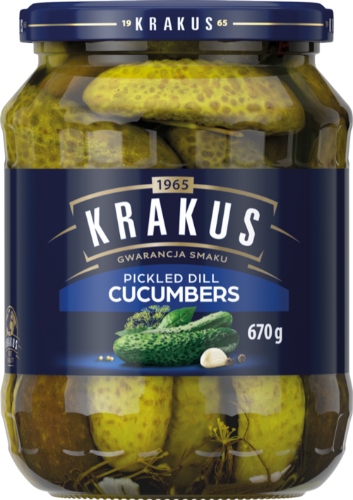 KRAKUS Pickled Dill Cucumbers 670g