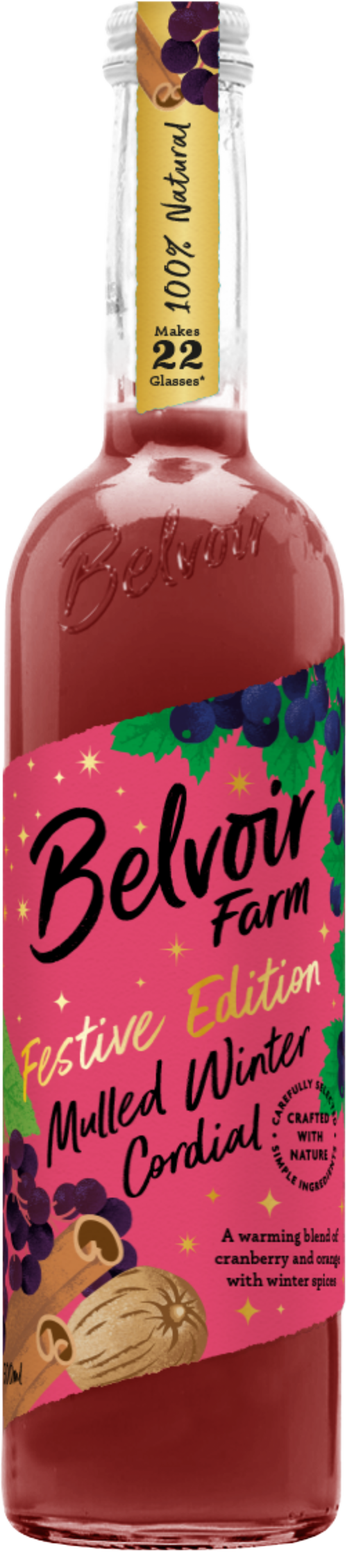 BELVOIR Festive Edition Mulled Winter Cordial 50cl