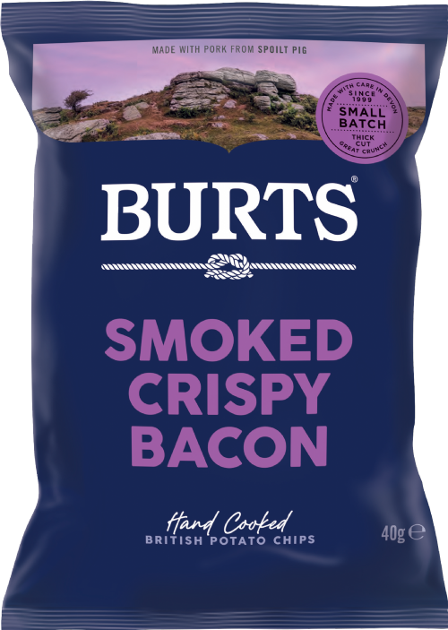 BURTS Potato Chips - Smoked Crispy Bacon 40g