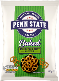 PENN STATE Sour Cream & Chive Pretzels 175g