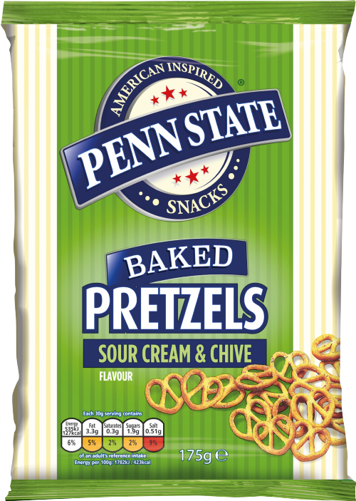 PENN STATE Sour Cream & Chive Pretzels 175g