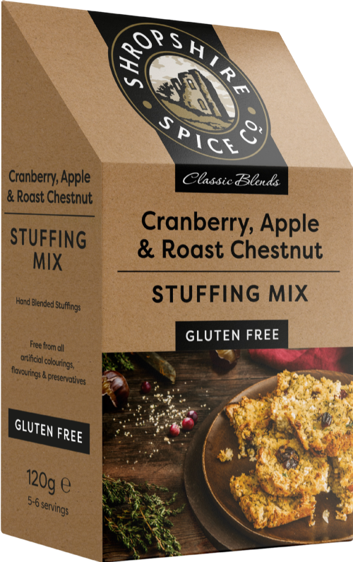 SHROP. SPICE G/F Cranberry, Apple & Chestnut Stuffing 120g