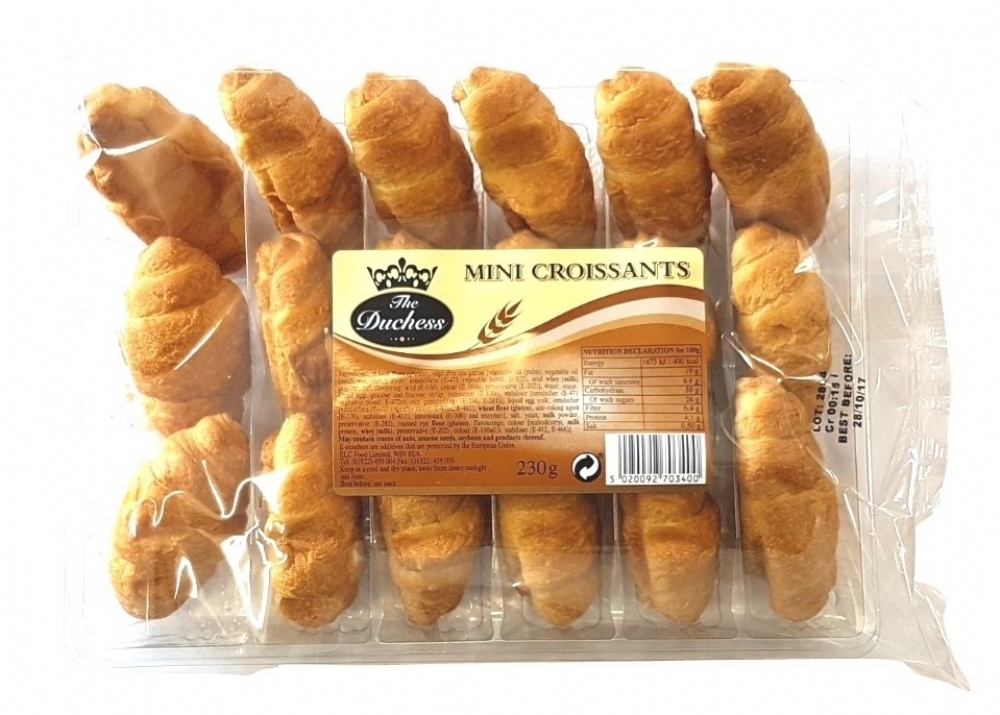 DUCHESS 18 Mini Croissants 230g (5020092703400)