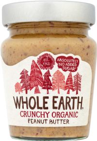 WHOLE EARTH Crunchy Organic Peanut Butter 227g