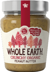 WHOLE EARTH Crunchy Organic Peanut Butter 227g