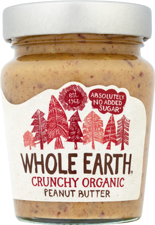 WHOLE EARTH Crunchy Organic Peanut Butter 227g