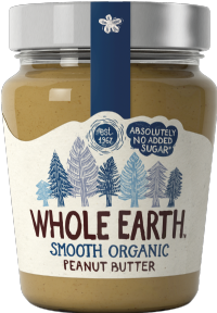 WHOLE EARTH Smooth Organic Peanut Butter 227g