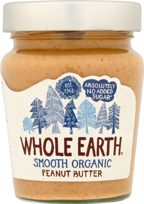 WHOLE EARTH Smooth Organic Peanut Butter 227g