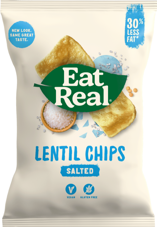 EAT REAL Lentil Chips - Salted 22g