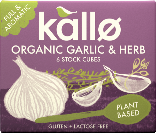 KALLO Organic Garlic & Herb Stock Cubes 66g