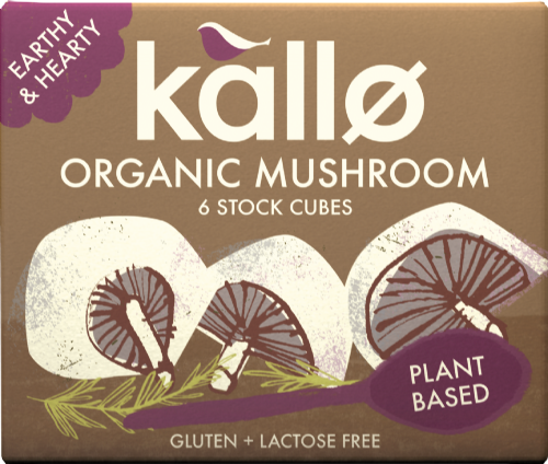 KALLO Organic Mushroom Stock Cubes 66g