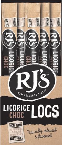 RJ'S Licorice Choc Log 40g (9418315124082)