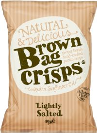 BROWN BAG CRISPS Lightly Salted 40g