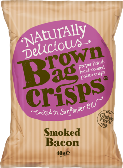 BROWN BAG CRISPS Smoked Bacon 40g