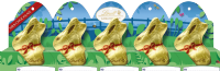 LINDT Gold Bunny Milk Chocolate - 5 pack 50g