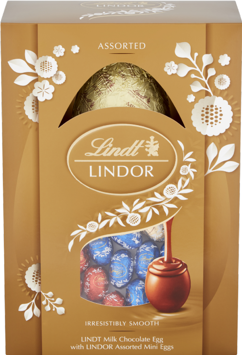 LINDT Lindor Egg with Assorted Mini Eggs 215g