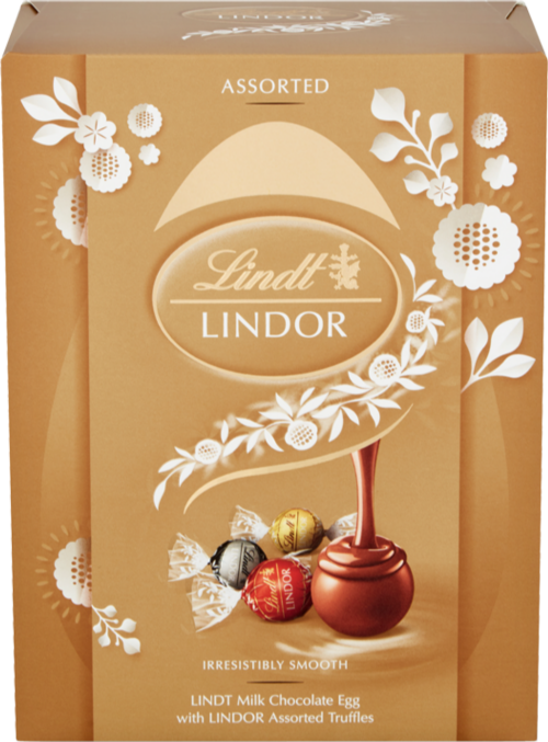 LINDT Lindor Shell Egg with Assorted Truffles 133g