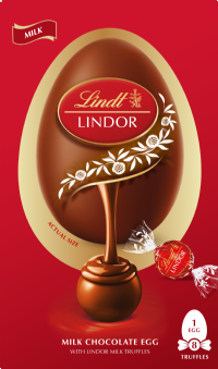 LINDT Lindor Milk Chocolate Egg with Milk Truffles 260g