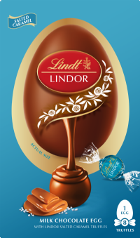 LINDT Lindor Milk Chocolate Egg with Salted Caramel Truffles 260g
