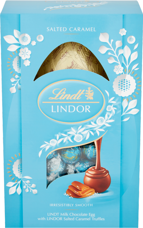LINDT Lindor Shell Egg with Salted Caramel Truffles 260g