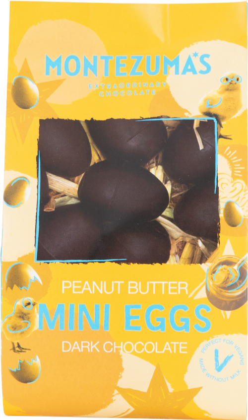 MONTEZUMA'S Peanut Butter Mini Eggs - Dark Chocolate 150g