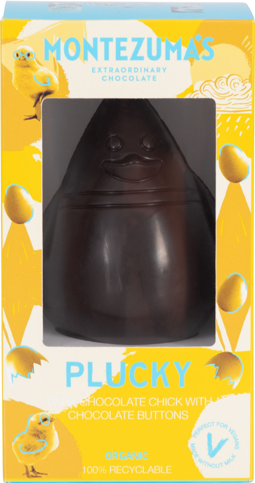 MONTEZUMA'S Plucky - Dark Chocolate Chick with Buttons 100g